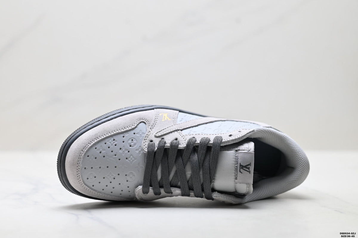 Nike Low-Top Sneakers White Gray Unisex Style 14