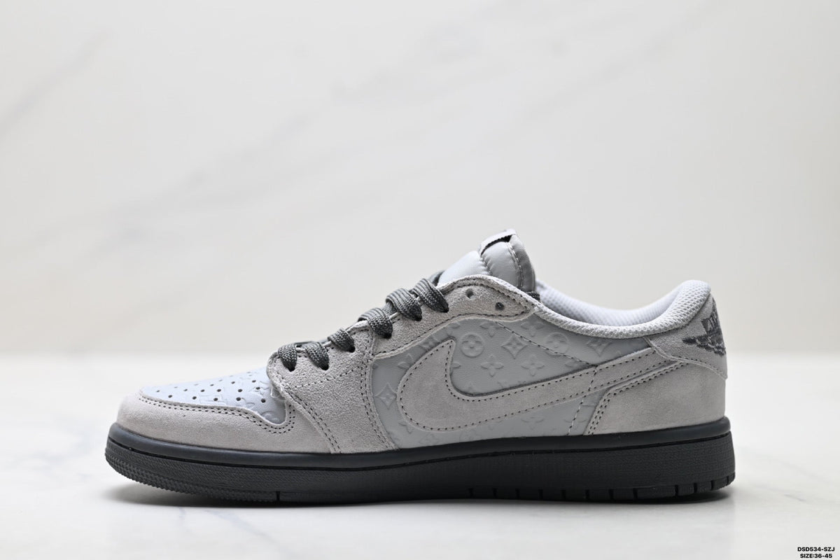 Nike Low-Top Sneakers White Gray Unisex Style 14