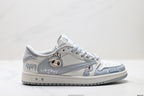 Nike Low-Top Sneakers White Gray Cartoon Unisex Collaboration Edition Style 35