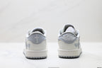 Nike Low-Top Sneakers White Gray Cartoon Unisex Collaboration Edition Style 35