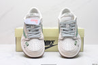 Nike Low-Top Sneakers White Green Unisex Style 04