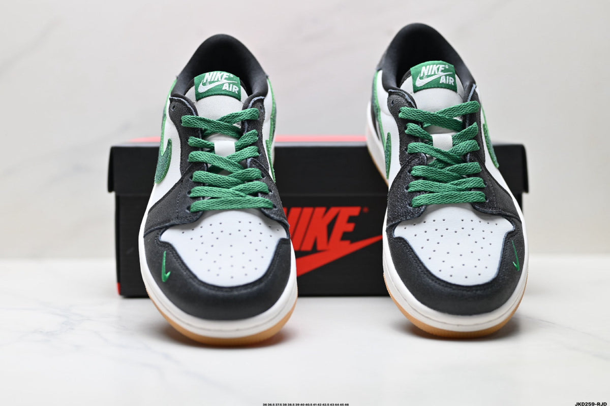 Nike Low-Top Sneakers White Green Black Unisex Collaboration Edition Style 57
