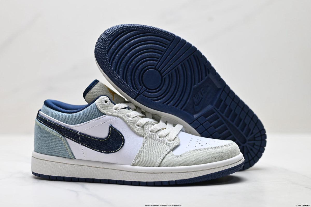 Nike Low-Top Sneakers White Navy Unisex Style 51