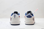 Nike Low-Top Sneakers White Navy Red Graphic Unisex Collaboration Edition Style 27