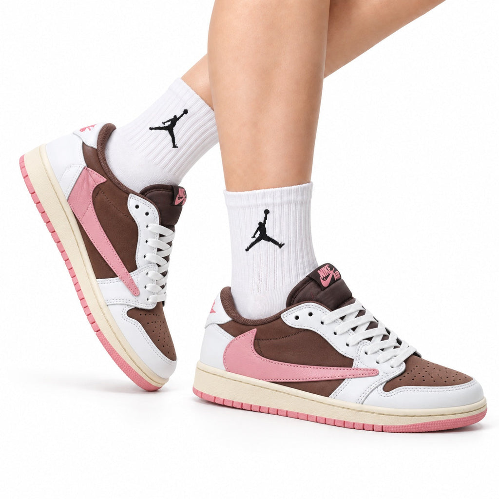 Nike Low-Top Sneakers White Pink Brown Unisex Style 29
