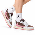 Nike Low-Top Sneakers White Pink Brown Unisex Style 29