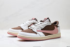 Nike Low-Top Sneakers White Pink Brown Unisex Style 29