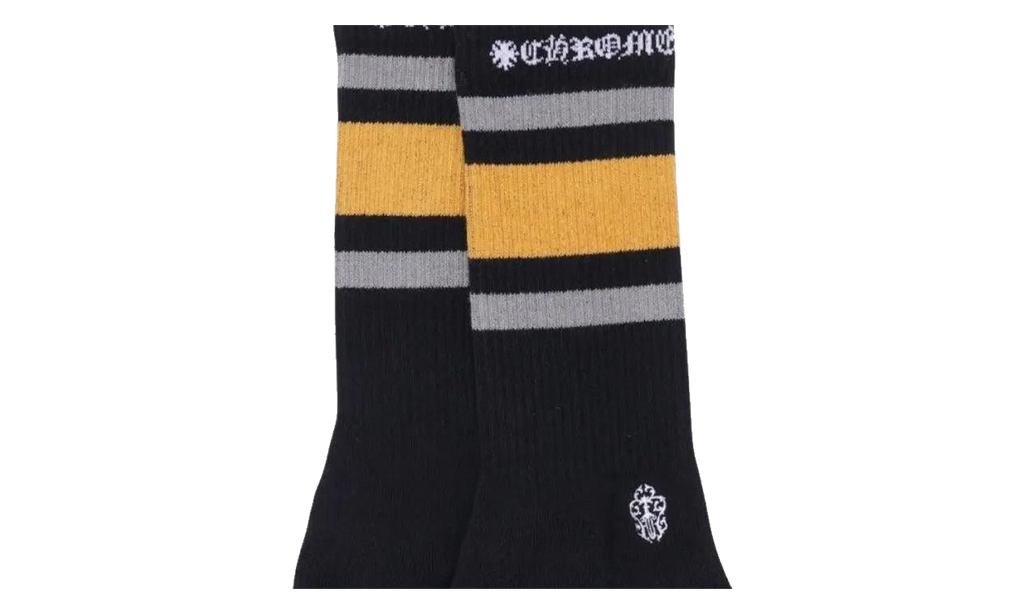 Sport Striped Socks "Black Yellow" CHRM1347