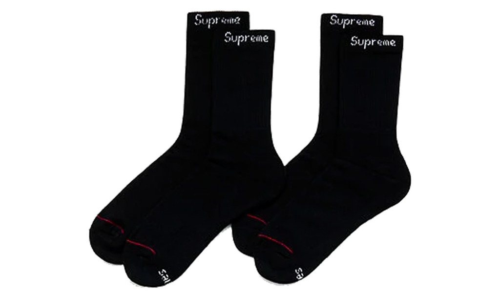 Hanes Socks (4) "Black" SU2010