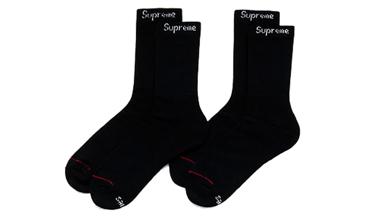 Hanes Socks (4) "Black" SU2010