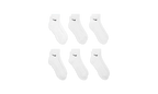 Everyday Cushioned Training Ankle Socks (6 Pairs) "White" SX7669 100