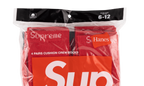 Hanes Crew Socks 4 Pack "Red" SU7543