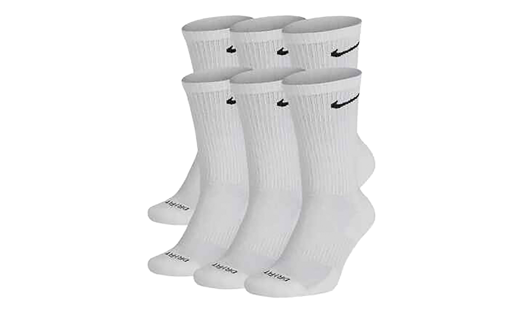 Everyday Plus Cushioned Training Socks (6 Pairs) "WHITE / BLACK" SX6897 100