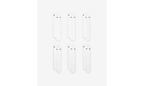 Everyday Cushioned Training Crew Socks (6 Pairs) "White / Black" SX7666 100