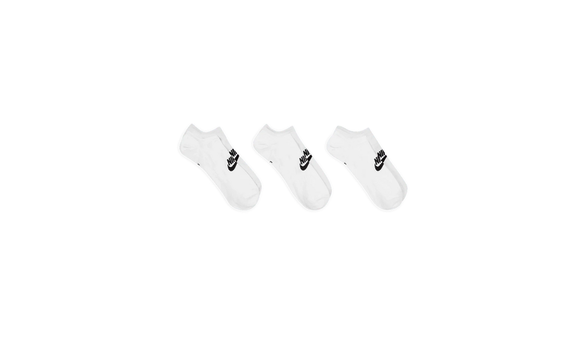 Everyday Essential No-Show Socks (3 Pairs) "White" DX5075 100